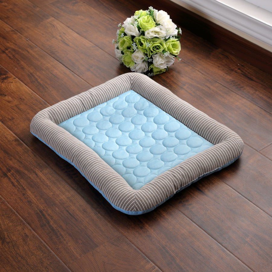 STORAZONE Pet Accessories Pet Cooling Pad Bed For Dogs Cats Puppy Kitten Cool Mat Pet Blanket Ice Silk Material Soft For Summer Sleeping Pink Blue Breathable