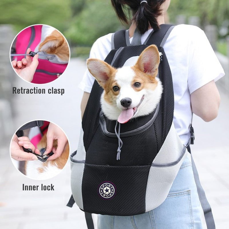 STORAZONE Pet Accessories Pet Dog Carrier Carrier For Dogs Backpack Out Double Shoulder Portable Travel Outdoor Carrier Bag Mesh