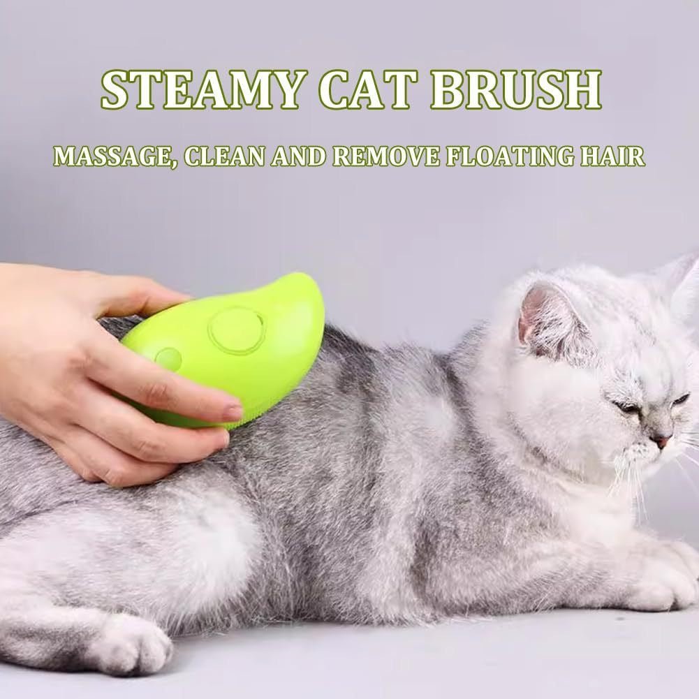 STORAZONE Pet Accessories Pet Electric Spray Massage Comb Steam Brush