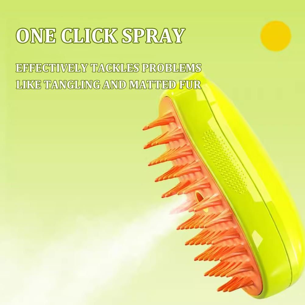 STORAZONE Pet Accessories Pet Electric Spray Massage Comb Steam Brush