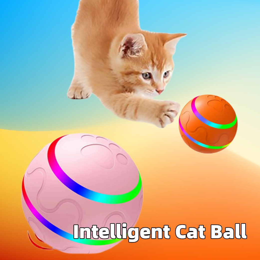 STORAZONE Pet Accessories Pet New Cat Wicked Ball Toy Intelligent Ball USB Cat Toys Self Rotating Ball Automatic Rotation Ball