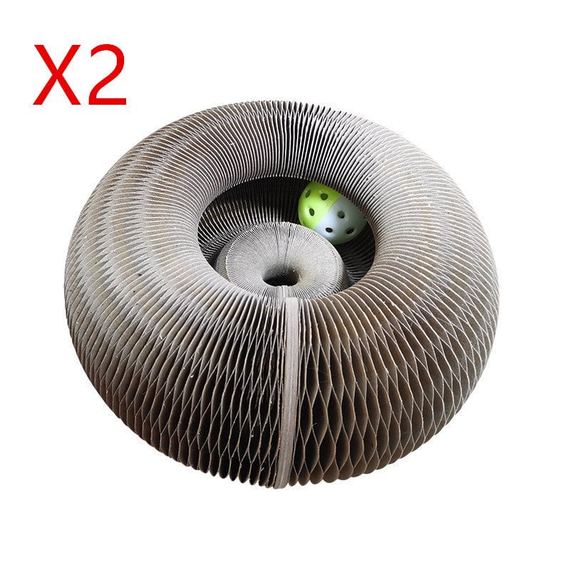 STORAZONE Pet Accessories Picture color / 24x24x10cm 2pcs Magic Organ Cat Scratchers 2 In 1 Funny Shaped Cat Scratching Board Foldable Convenient Recyclable Durable Cat Scratcher