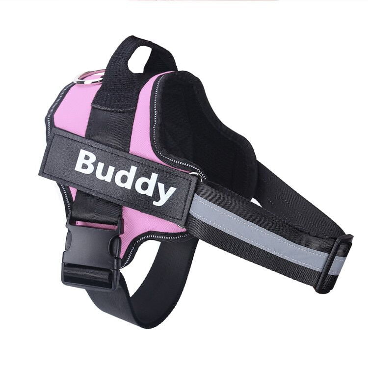 STORAZONE Pet Accessories Pink / Baby2 Personalized Dog Harness NO PULL Reflective Breathable Adjustable Pet Harness Vest For Small Large Dog Custom Patch Pet Supplies