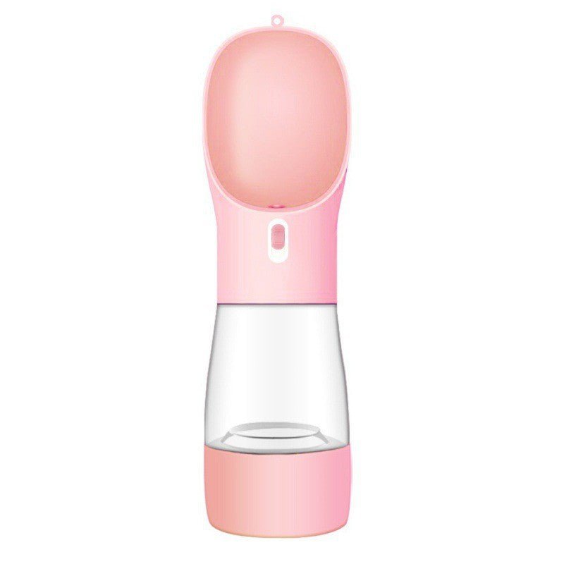 STORAZONE Pet Accessories Pink / Solid color Pet Dog Water Bottle Feeder Bowl Portable Water Food Bottle Pets Outdoor Travel Drinking Dog Bowls Water Bowl For Dogs