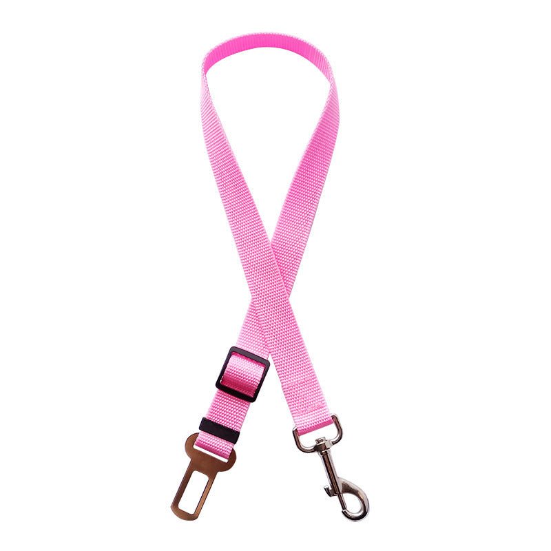 STORAZONE Pet Accessories Pink Telescopic Traction Rope For Pet Car Seat Belt