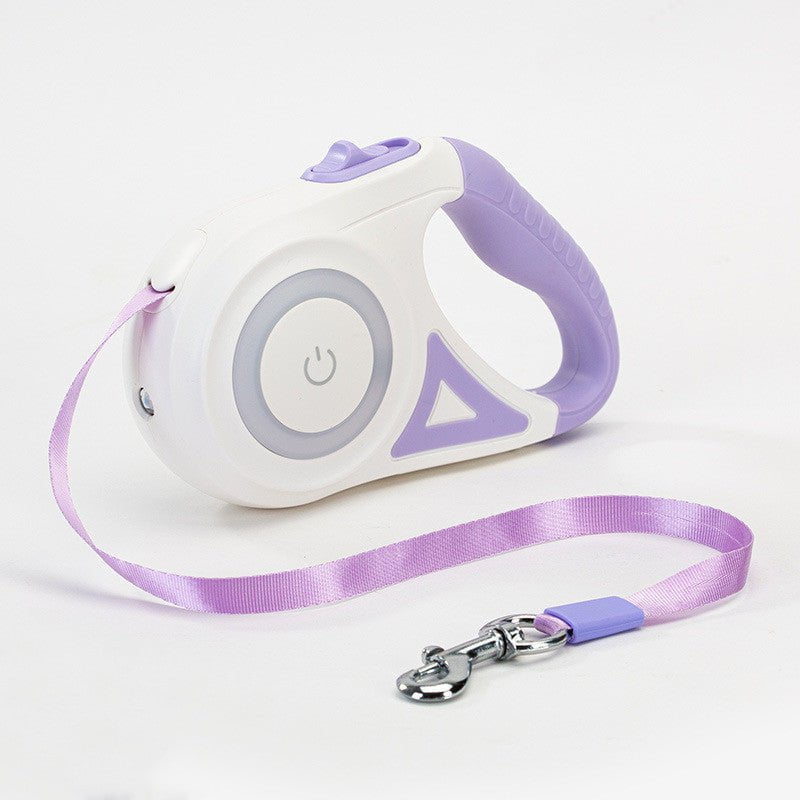 STORAZONE Pet Accessories Purple 5M / Single traction rope Dog Leash Retractable Leash And Dog Collar Spotlight Automatic Pet Dog Cat Traction Rope For Small Medium Dogs Pet Product