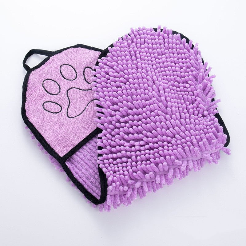 STORAZONE Pet Accessories Purple Dogs Cats Towels Super Absorbent Dog Bathrobe Microfiber Bath Towels Quick-Drying Cat Bath Towel For Pets Towel Dog Towels Pet Products