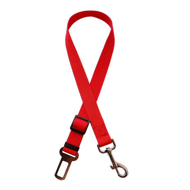 STORAZONE Pet Accessories Red Telescopic Traction Rope For Pet Car Seat Belt