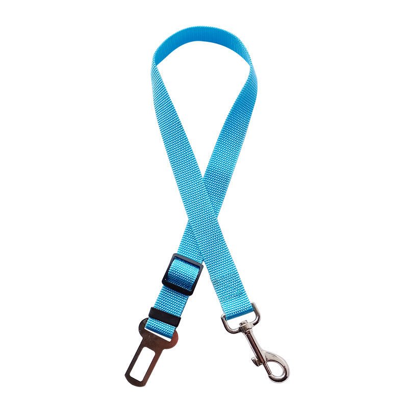 STORAZONE Pet Accessories Sky Blue Telescopic Traction Rope For Pet Car Seat Belt