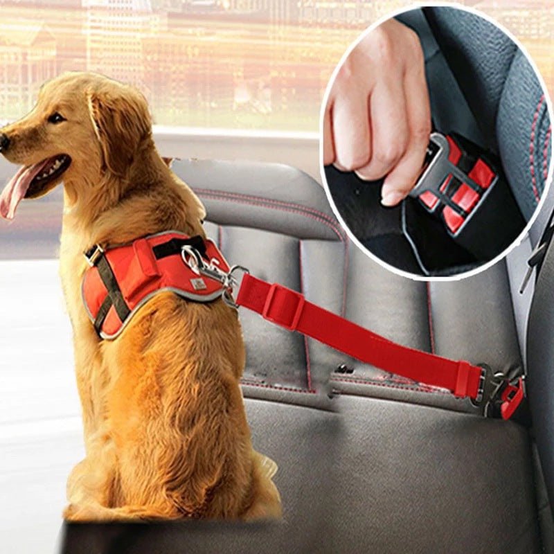 STORAZONE Pet Accessories Telescopic Traction Rope For Pet Car Seat Belt