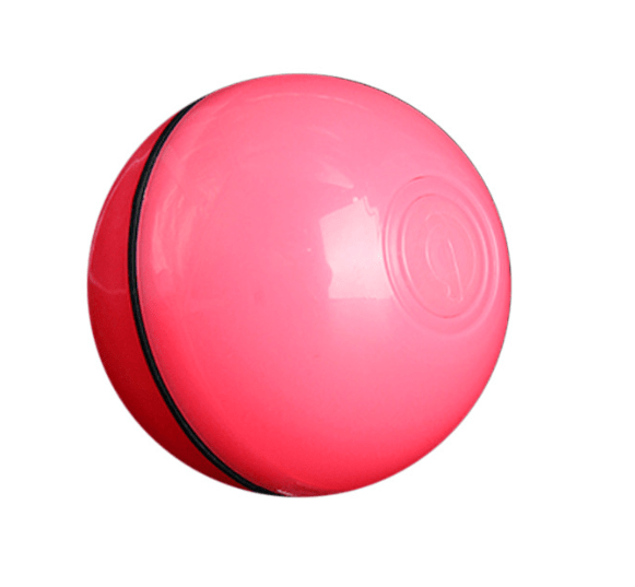 STORAZONE Pet Accessories USB Pink LED Laser Electronic Rolling Pet Funny Cat Toy Ball