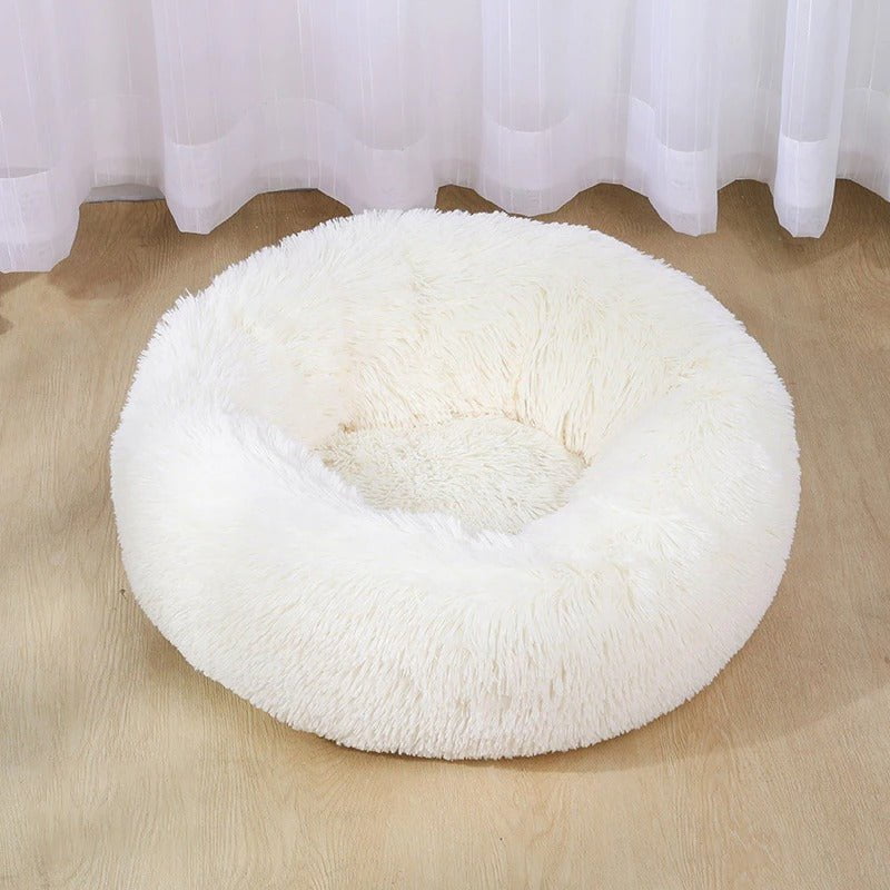 STORAZONE Pet Accessories White / 40cm Dog Bed Super Soft Washable Long Plush Pet Kennel Deep Sleep Dog House Velvet Mats Sofa For Dog Basket Pet Cat Bed