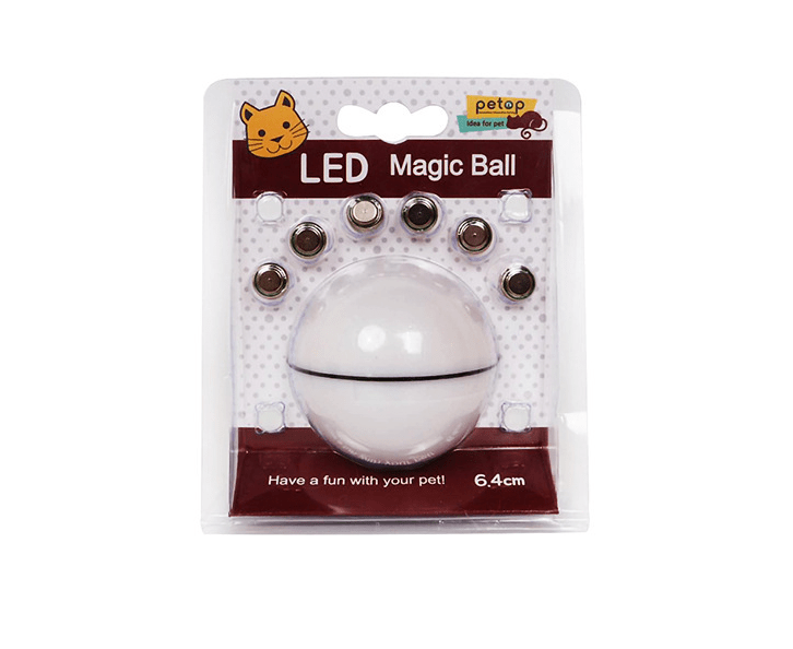 STORAZONE Pet Accessories white LED Laser Electronic Rolling Pet Funny Cat Toy Ball