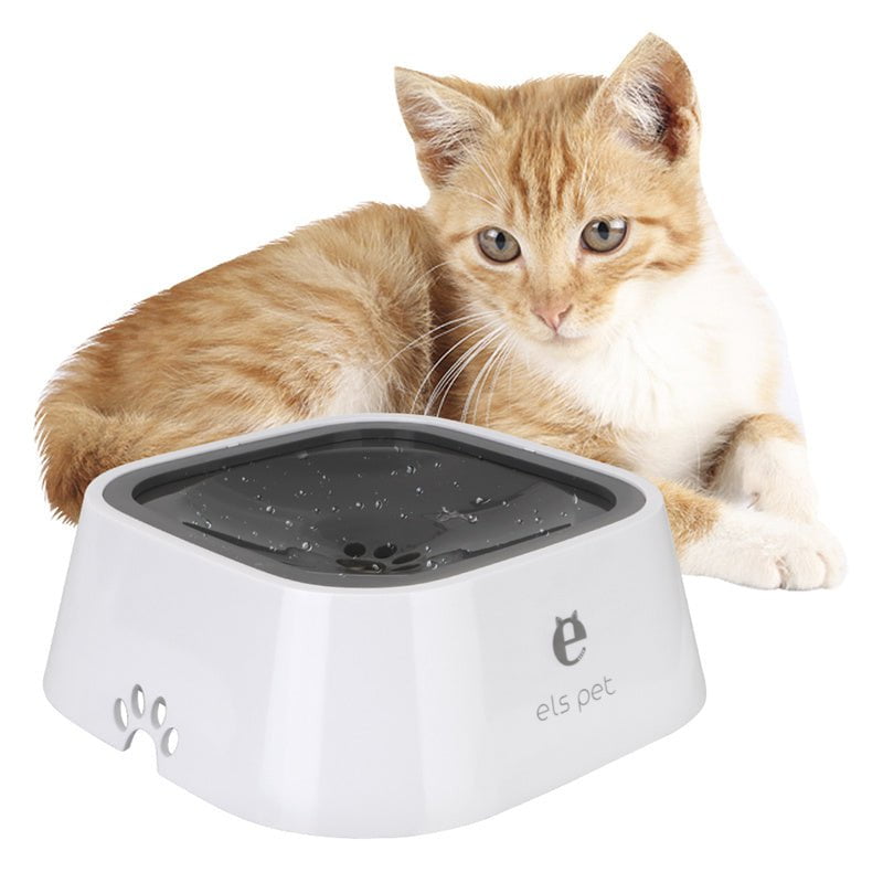 STORAZONE Pet care 1.5L Cat Dog Water Bowl Carried Floating Bowl Anti-Overflow Slow Water Feeder Dispenser Pet Fountain ABS&PP Dog Supplies