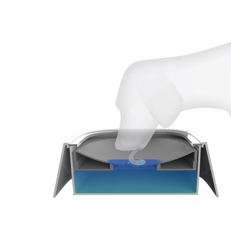 STORAZONE Pet care 1.5L Cat Dog Water Bowl Carried Floating Bowl Anti-Overflow Slow Water Feeder Dispenser Pet Fountain ABS&PP Dog Supplies