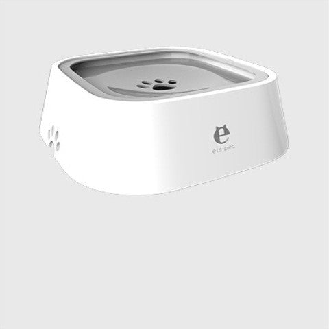 STORAZONE Pet care Grey 1.5L Cat Dog Water Bowl Carried Floating Bowl Anti-Overflow Slow Water Feeder Dispenser Pet Fountain ABS&PP Dog Supplies