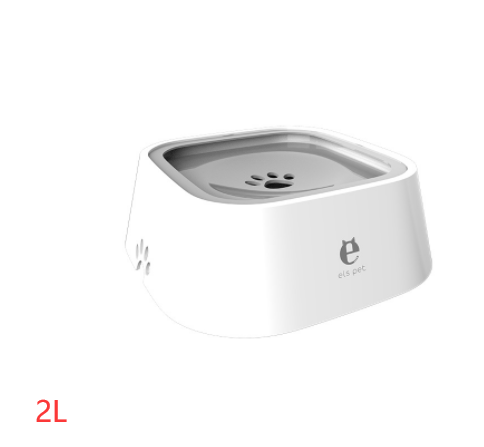 STORAZONE Pet care Grey 2L 1.5L Cat Dog Water Bowl Carried Floating Bowl Anti-Overflow Slow Water Feeder Dispenser Pet Fountain ABS&PP Dog Supplies