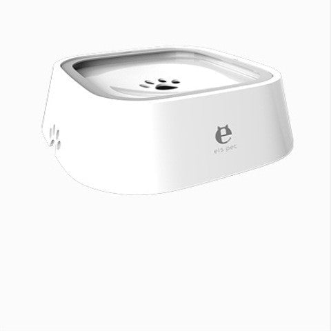 STORAZONE Pet care White 1.5L Cat Dog Water Bowl Carried Floating Bowl Anti-Overflow Slow Water Feeder Dispenser Pet Fountain ABS&PP Dog Supplies