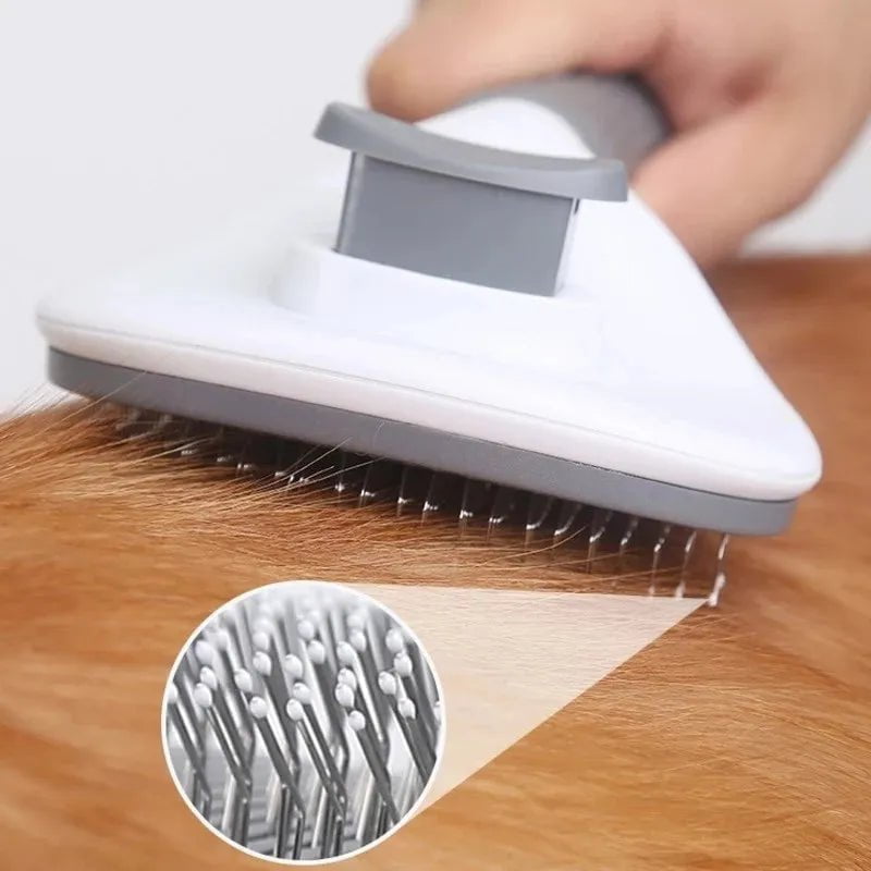 Storazone Pet Dog Brush Cat Comb Self Cleaning Pet Hair Remover Brush For Dogs Cats Grooming Tools Pets Dematting Comb Dogs Accessories