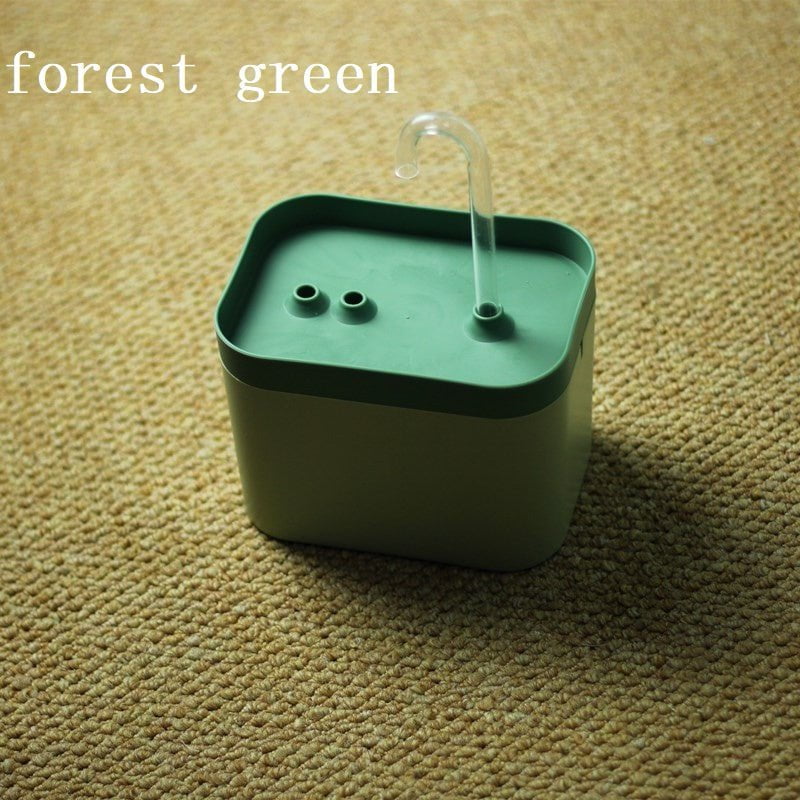 STORAZONE Pets Forest green / EU plug Automatic Cat Water Fountain Auto Filter USB Electric Mute Cat Drinker Bowl 1.5L Recirculate Filtring Drinker For Cats Pet Water Dispenser