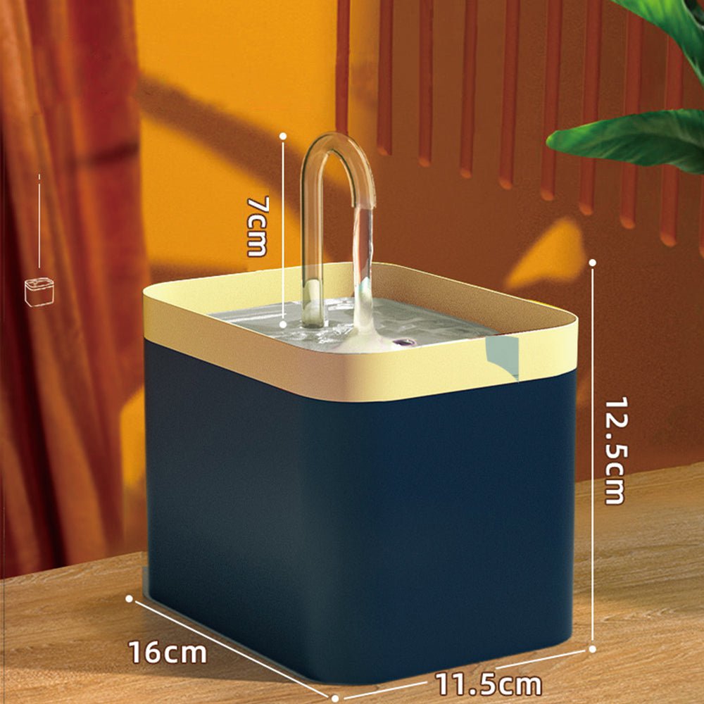 STORAZONE Pets Navy blue / EU plug Automatic Cat Water Fountain Auto Filter USB Electric Mute Cat Drinker Bowl 1.5L Recirculate Filtring Drinker For Cats Pet Water Dispenser