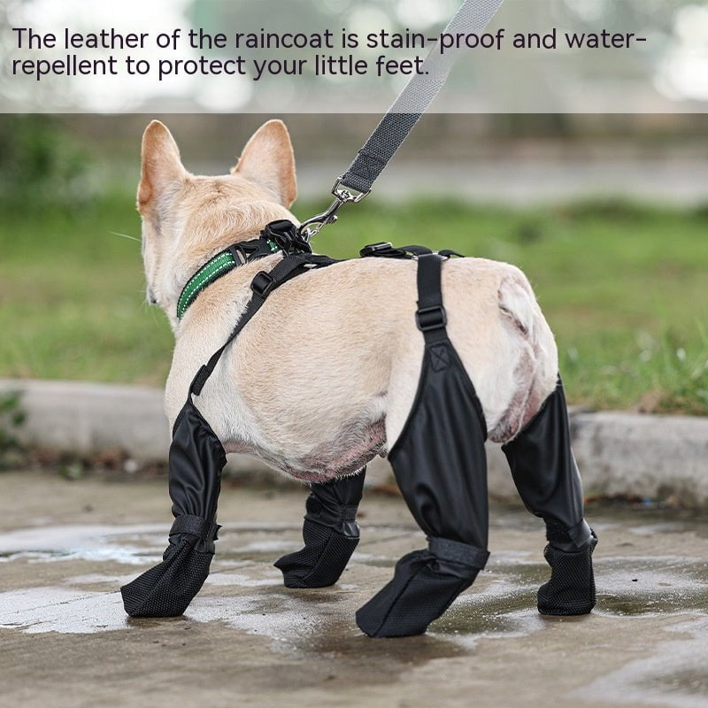 STORAZONE Pets Waterproof Dog Shoes Adjustable Dog Boots Pet Breathbale Shoes For Outdoor Walking Soft French Dog Shoes Pets Paws Protector Pet Products