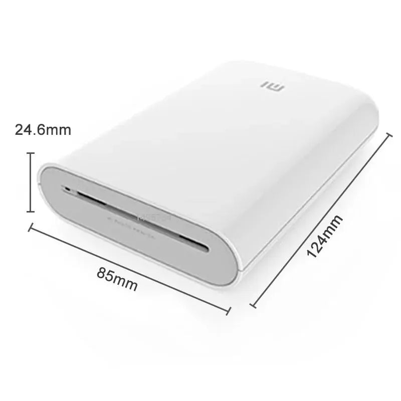 Storazone Photo Printer New Original Portable Mini Xiaomi Pocket Photo Printer Wireless Bluetooth Thermal Print AR Video Mijia ZINK Self-adhesive Color