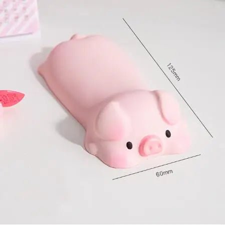 Storazone pig New Cute Wrist Rest Support For Mouse Pad Computer Laptop Arm Rest For Desk Ergonomic Kawaii Slow Rising Squishy Toys