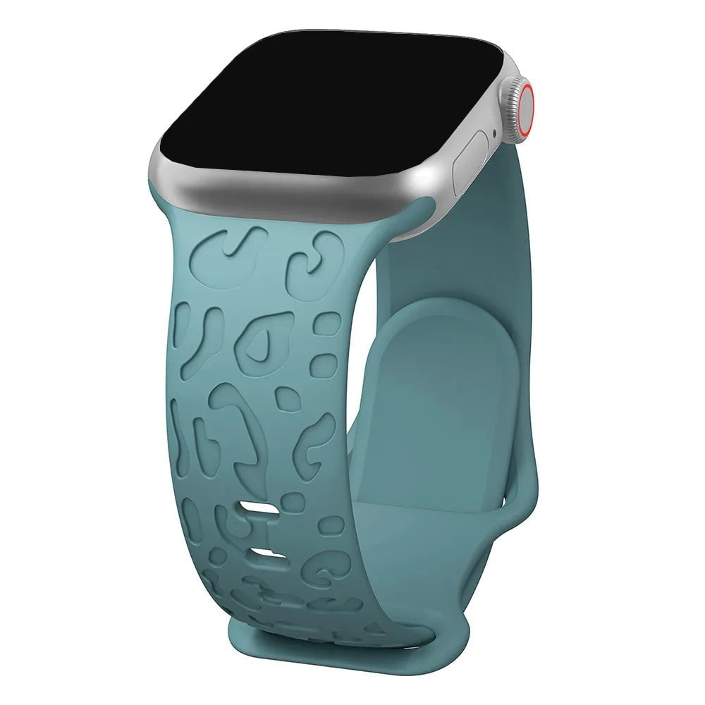 Storazone Pine Green / 38mm 40mm 41mm / CHINA Strap For Apple Watch Band 45mm 44mm 42mm 41mm 40mm 49mm 40 mm Engraved correa bracelet iwatch series ultra 2 9 7 se 3 6 8 5 4