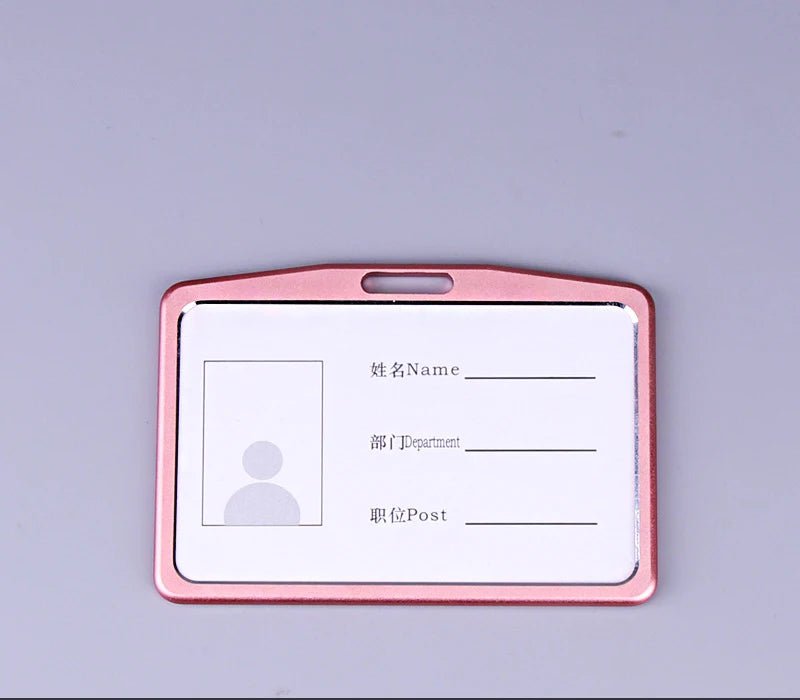 Storazone pink 1 Retractable Badge Reel with Card Holder Reel Clip Key Ring Retractable ID Card Holder Key Chain Holders for Office Name Tag