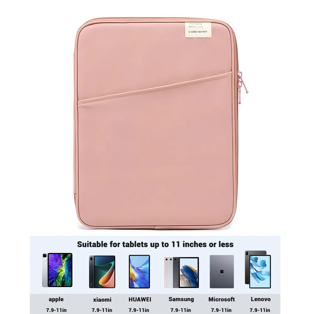 Storazone pink / 11in Tablet Handbag Case 9-11inch For iPad Air 4 5 Pro 11 Mini 5 6 iPad Case For XiaoMi 5 Samsung Huawei Lenovo Shockproof Pouch Bags