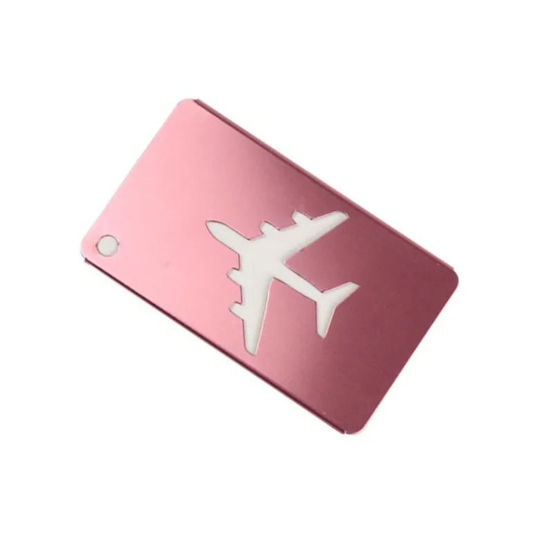 Storazone Pink 1pc Luggage Travel Accessories Fashion Cute Novelty Rubber Funky Aluminium Label Straps Suitcase Luggage Tag Drop Shipping