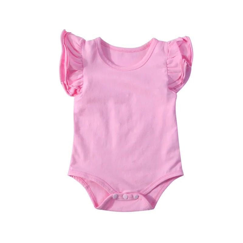 Storazone Pink / 3M New 0-24M Baby Boys Clothes Girls Short Sleeve Romper Infant Outfits Kids Jumpsuit Newborn Ruffle Rompers