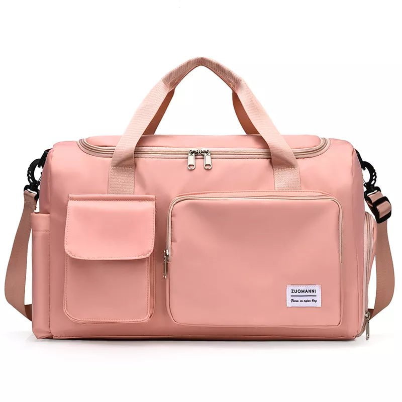 Storazone Pink AOTTLA Travel Bag Luggage Handbag Women's Shoulder Bag Large Capacity Brand Waterproof Nylon Sports Gym Bag Ladies Crossbody Bag