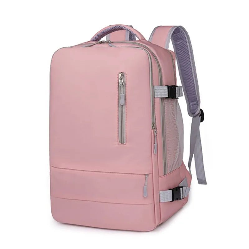 Storazone Pink B Travel Backpack Women Large Capacity Waterproof Anti-Theft Casual Daypack Bag with Luggage Strap & USB Charging Port Backpacks