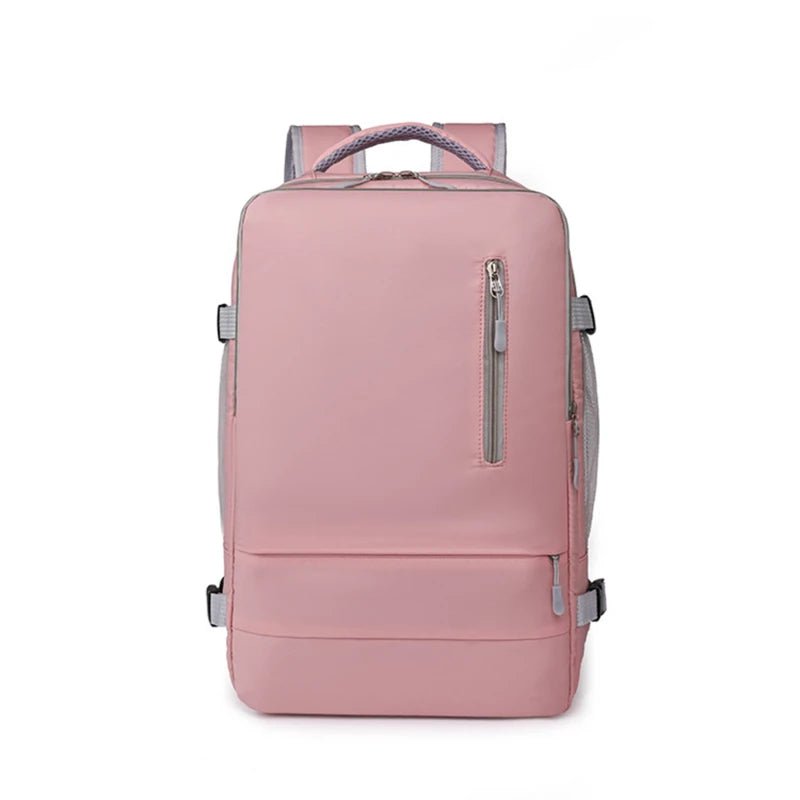 Storazone Pink B Travel Backpack Women Large Capacity Waterproof Anti-Theft Casual Daypack Bag with Luggage Strap & USB Charging Port Backpacks