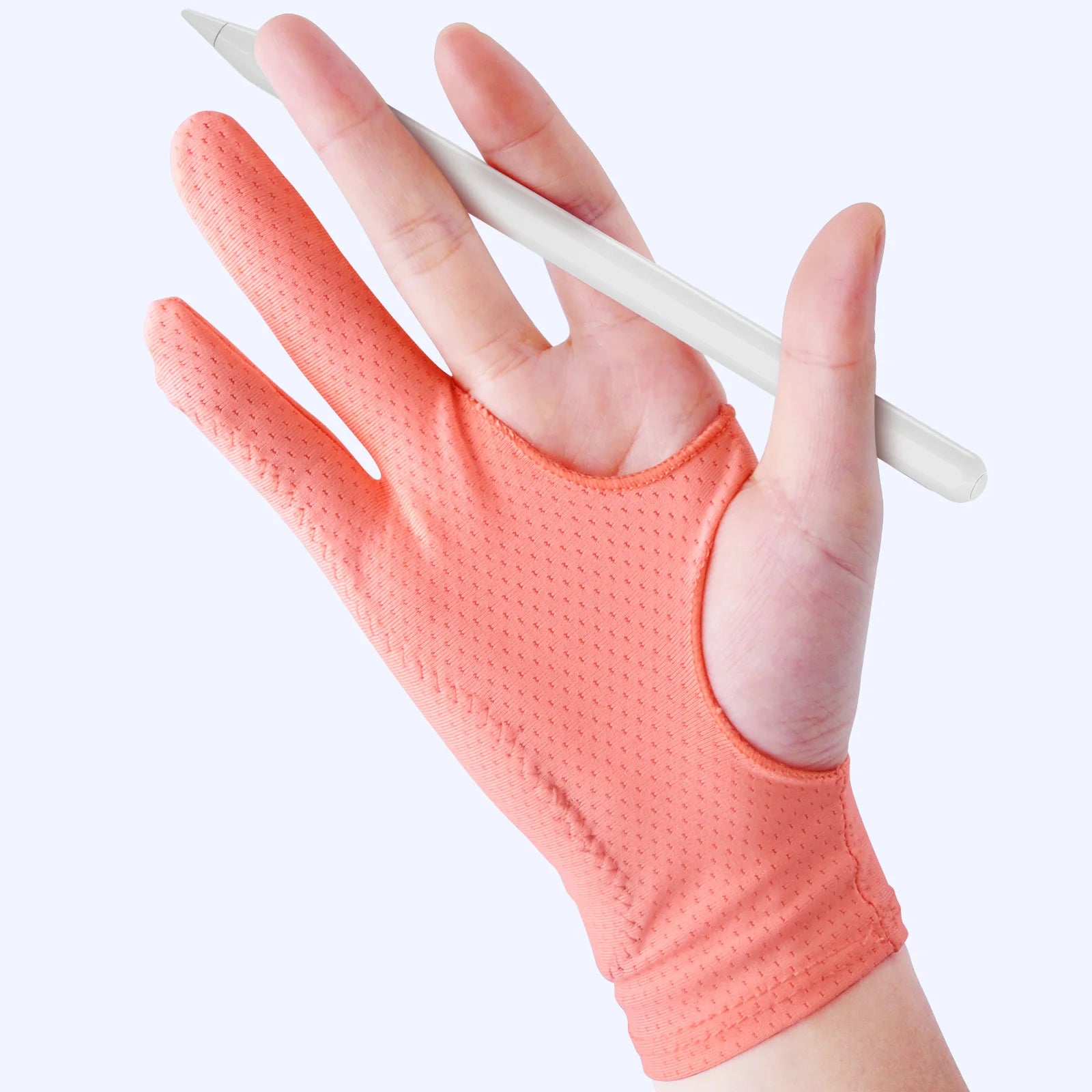 Storazone pink / CHINA ANKNDO Two Finger Anti-fouling Glove For Artist Drawing & Pen Graphic Tablet Pad Pen Palm Rejection Glove for Android Tablet