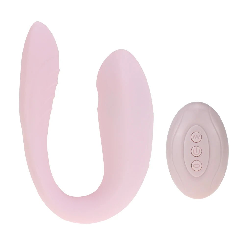 Storazone Pink / CHINA Vagina Sucking Vibrator For Couples U Shape Bendable G-spot Vibrator Clitoris Sucker Female Masturbation Erotic Toys for Adults