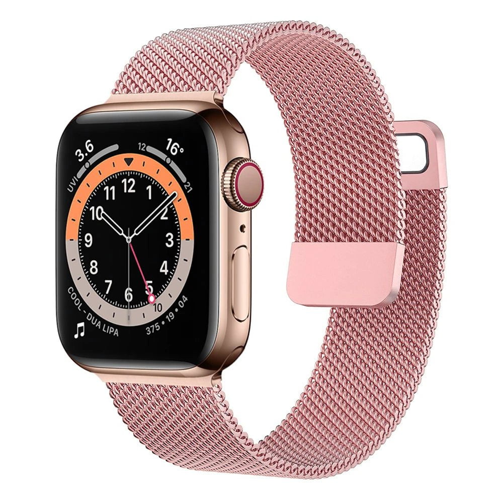 Storazone pink gold / 38mm 40mm 41mm / CHINA Strap For Apple watch Band 44mm 45mm 41mm 49mm 42mm 40mm 45mm Milanese Loop bracelet correa iwatch series 9 7 8 4 5 6 SE Ultra2