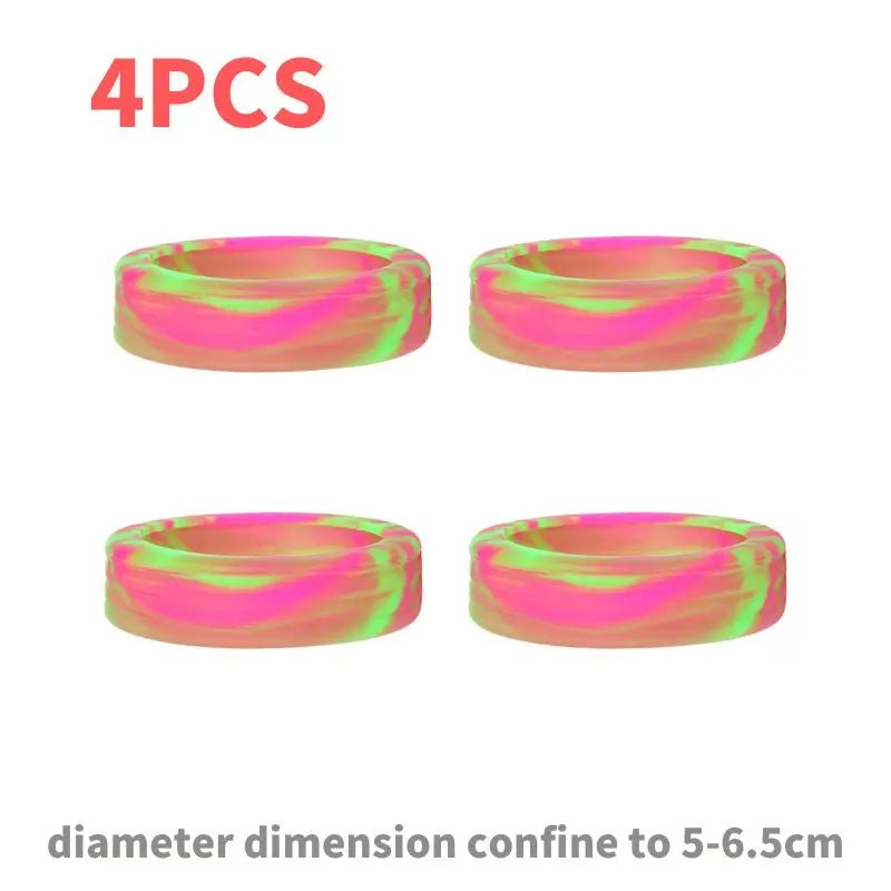 Storazone Pink green 8/4PCS Luggage Wheels Protector Silicone Wheels Caster Shoes Travel Luggage Suitcase Reduce Noise Wheels Guard Cover Accessories