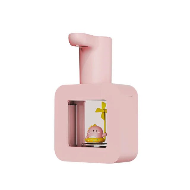 Storazone Pink New Automatic Soap Dispenser Cute Pet Contact Free Hand Sanitizer USB Charging 400ml Liquid Dispensers Wash Handtizer Personal