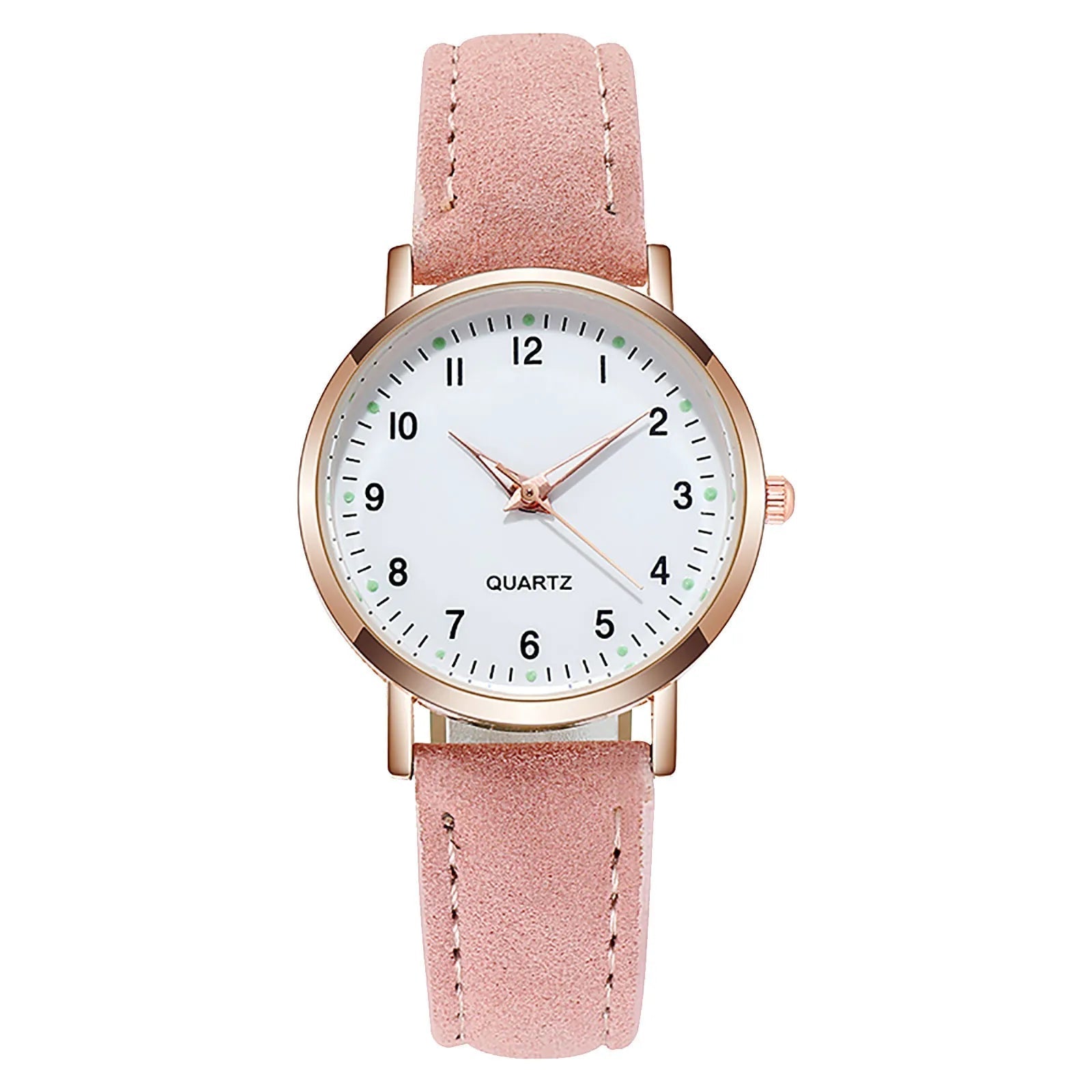 Storazone Pink NEW Watch Women Fashion Casual Leather Belt Watches Simple Ladies' Small Dial Quartz Clock Dress Wristwatches Reloj mujer