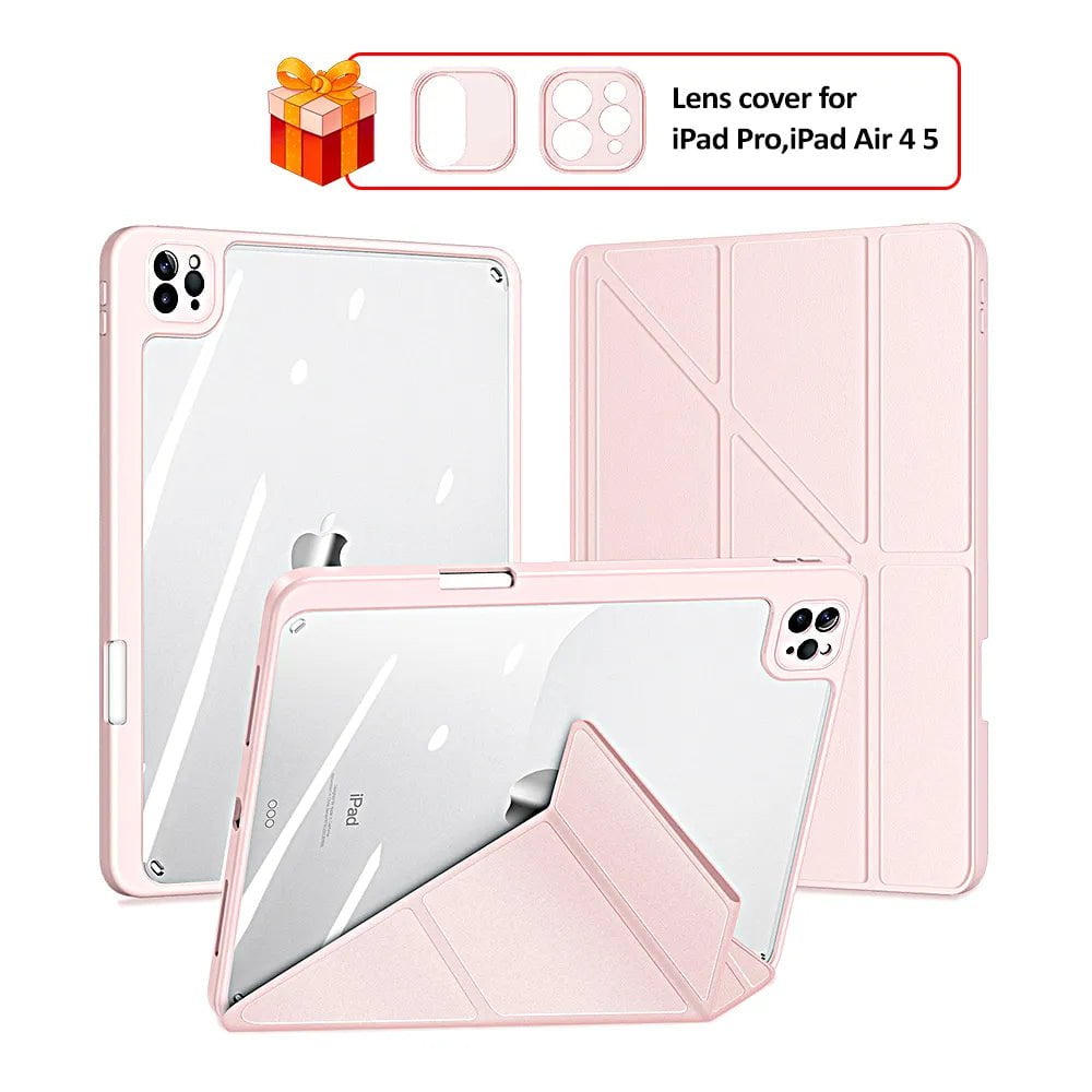 Storazone Pink / Pro 12.9   3 4 5 6th / CHINA For iPad Case For iPad Pro 11 12 9 10th 10.2 9th 8th 7th Generation Case 10.9 Air 4 5 Mini 6 2021 2022 Case Shockproof Cover