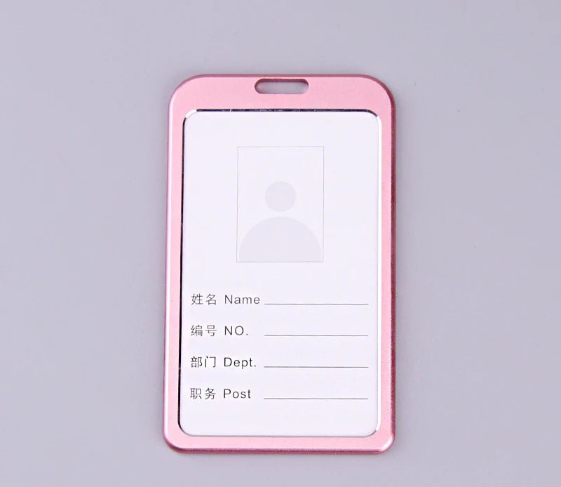 Storazone pink Retractable Badge Reel with Card Holder Reel Clip Key Ring Retractable ID Card Holder Key Chain Holders for Office Name Tag