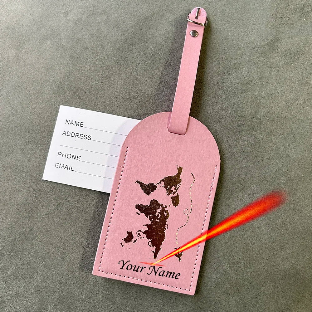 Storazone pink tags engrave Cute Personalised Passport Cover Women with Names Engraved Passport Holder for Couples