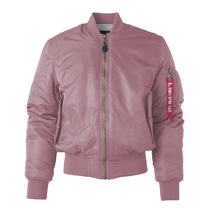 Storazone Pink Thick / XXS Military tactical Male Army MA-1 Flight Bomber Jacket Baseball Varsity College Pilot Air Force Waterproof Winter Coat For Men