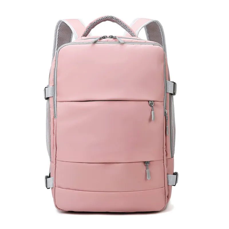 Storazone Pink Travel Backpack Women Large Capacity Waterproof Anti-Theft Casual Daypack Bag with Luggage Strap & USB Charging Port Backpacks