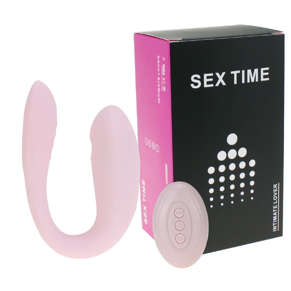 Storazone Pink with Box / CHINA Vagina Sucking Vibrator For Couples U Shape Bendable G-spot Vibrator Clitoris Sucker Female Masturbation Erotic Toys for Adults