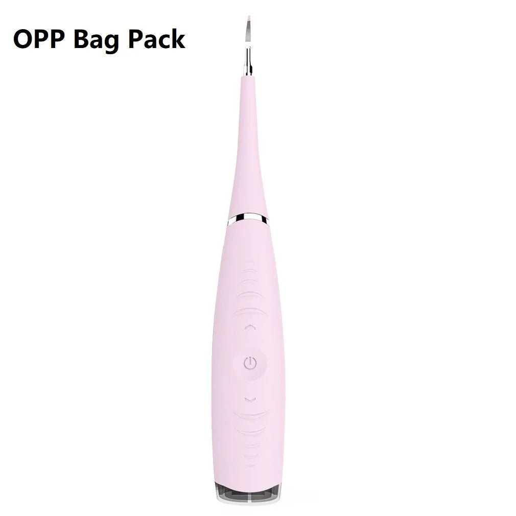 Storazone Pink with opp pack Portable Electric Sonic Dental Teeth Scaler Tooth Calculus Stains Tartar Remover Tooth Cleaner Teeth Whitening Tool Dropship