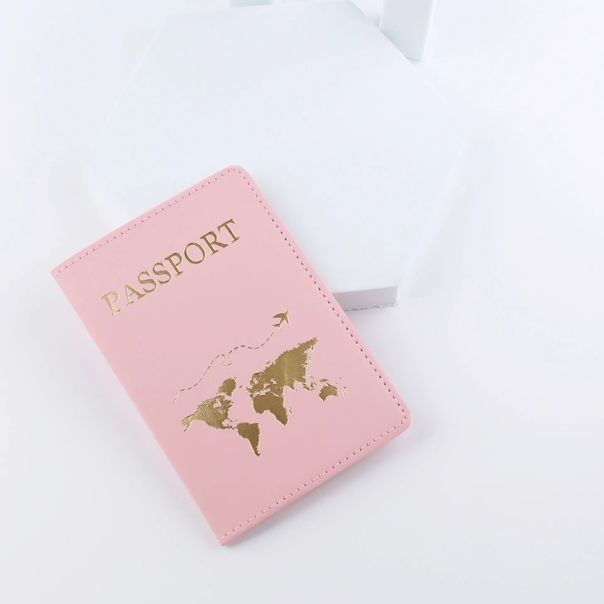 Storazone pink1 New Simple Fashion Passport Cover World Thin Slim Travel Passport Holder Wallet Gift PU Leather Card Case Cover Unisex